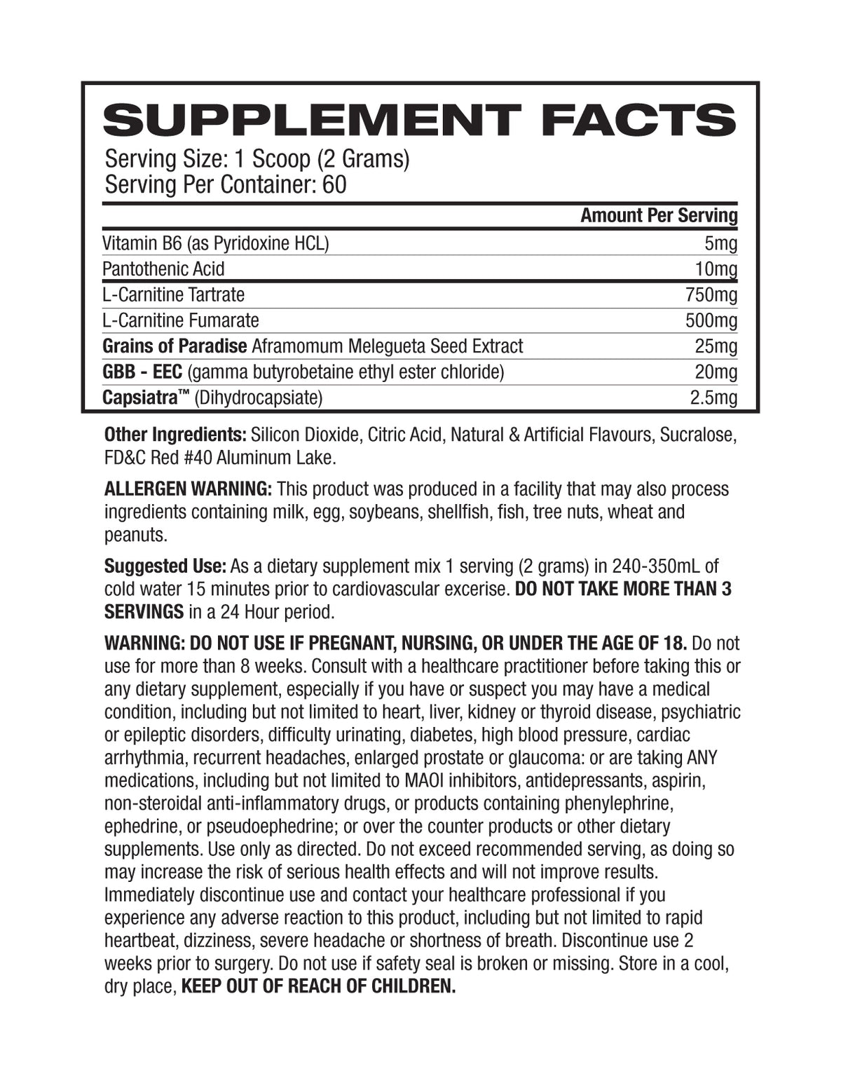 Musclesport CarniShred Fat Burning Catalyst
