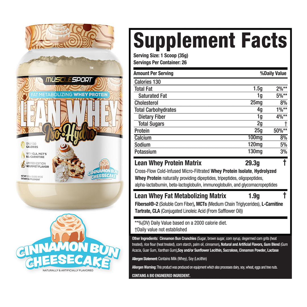 MuscleSport Lean Whey Iso Hydro