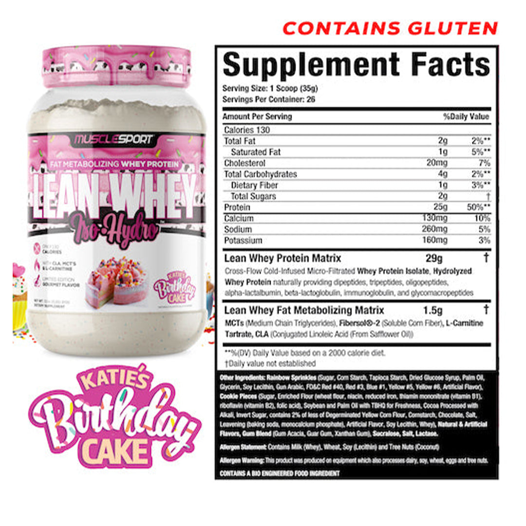 MuscleSport Lean Whey Iso Hydro