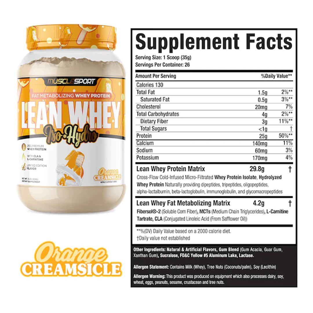 MuscleSport Lean Whey Iso Hydro
