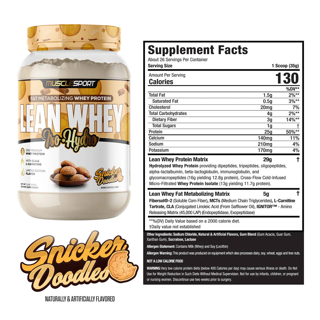 MuscleSport Lean Whey Iso Hydro