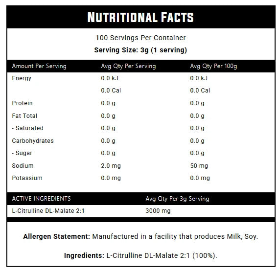 Nexus Essentials Cituline Malate NIP | ASN
