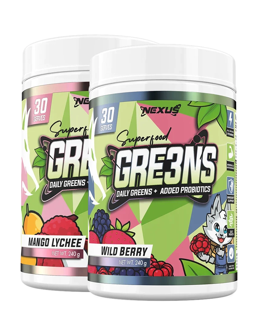 Nexus Sports Nutrition GRE3NS Twin Pack