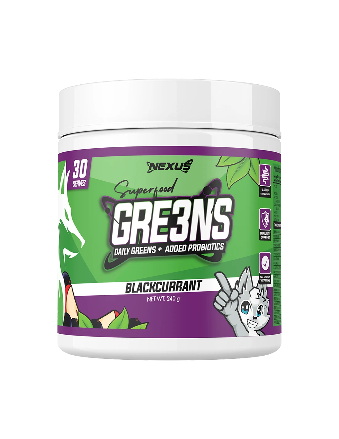 Nexus GRE3NS Daily Greens + Probiotics