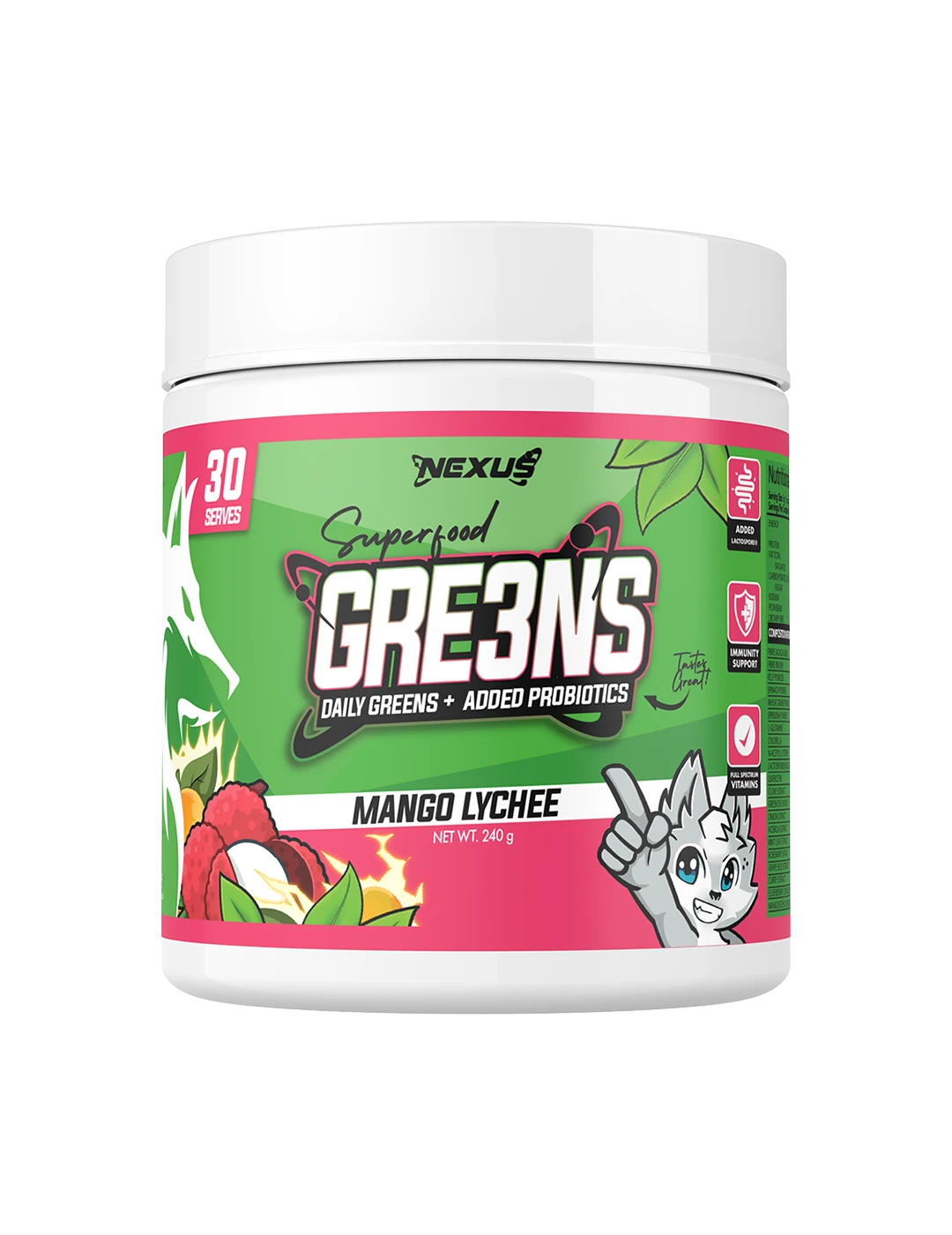 Nexus GRE3NS Daily Greens + Probiotics