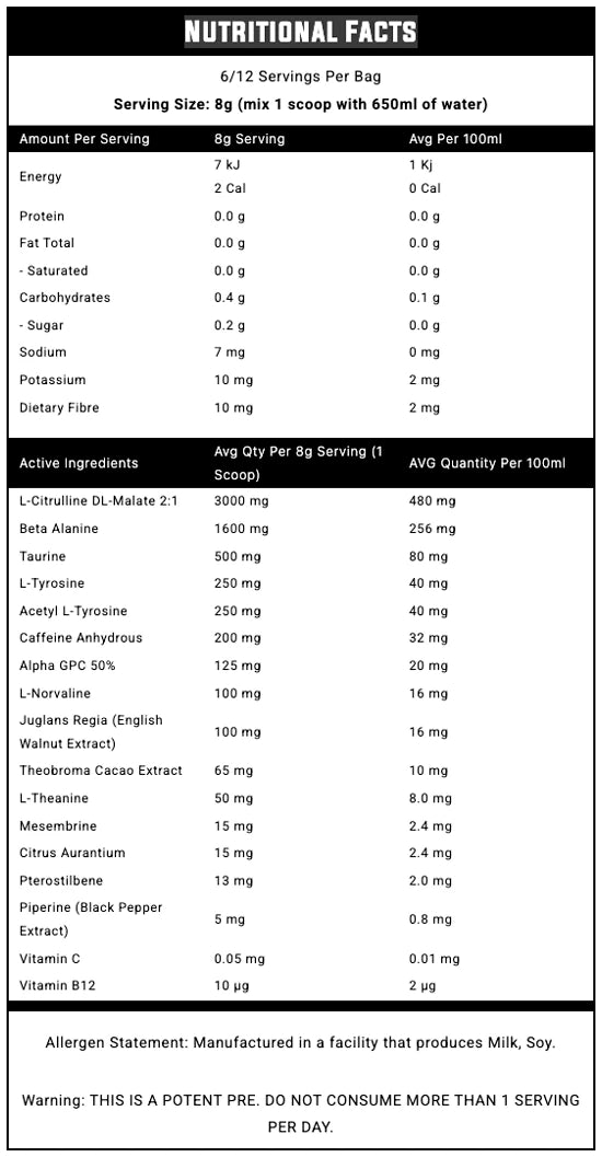 Nexus Creatine Monohydrate + Free PER4M Pre-Workout