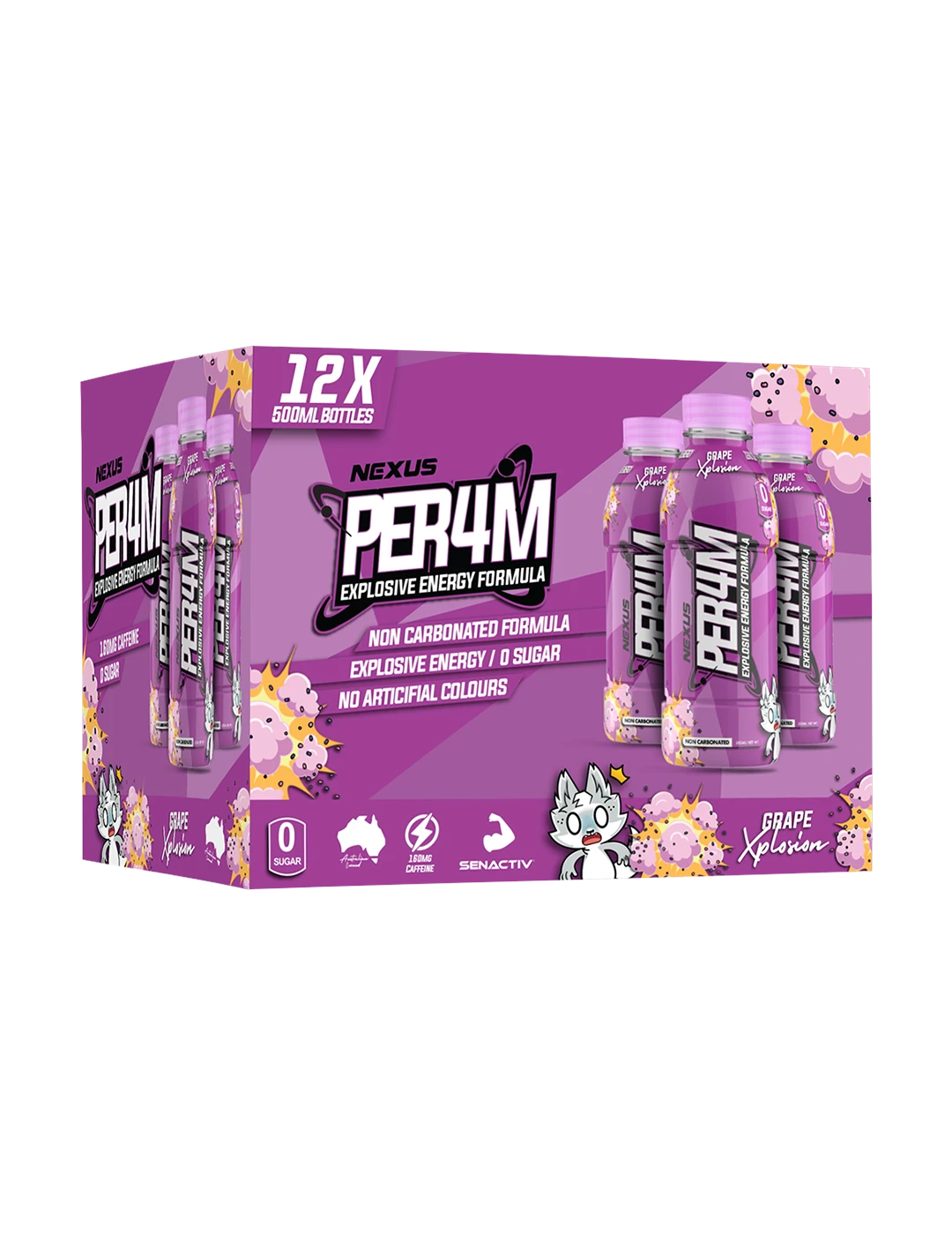 Nexus Per4m RTD 12 Pack Grape Xplosion | ASN