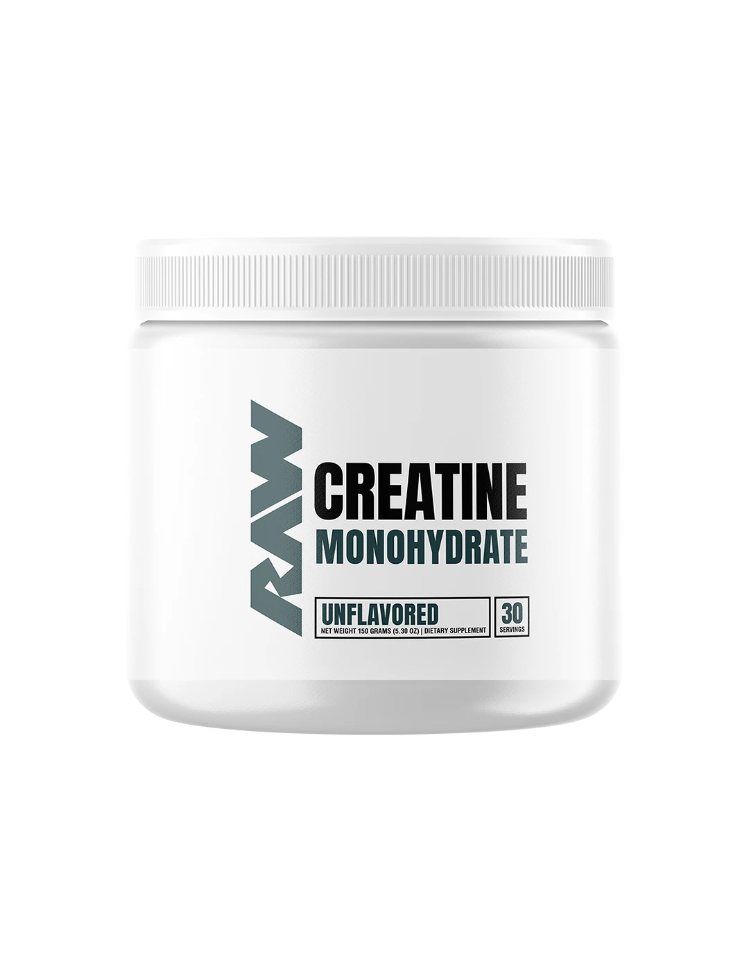 RAW Creatine 30 Serve Unflavoured Front | ASN
