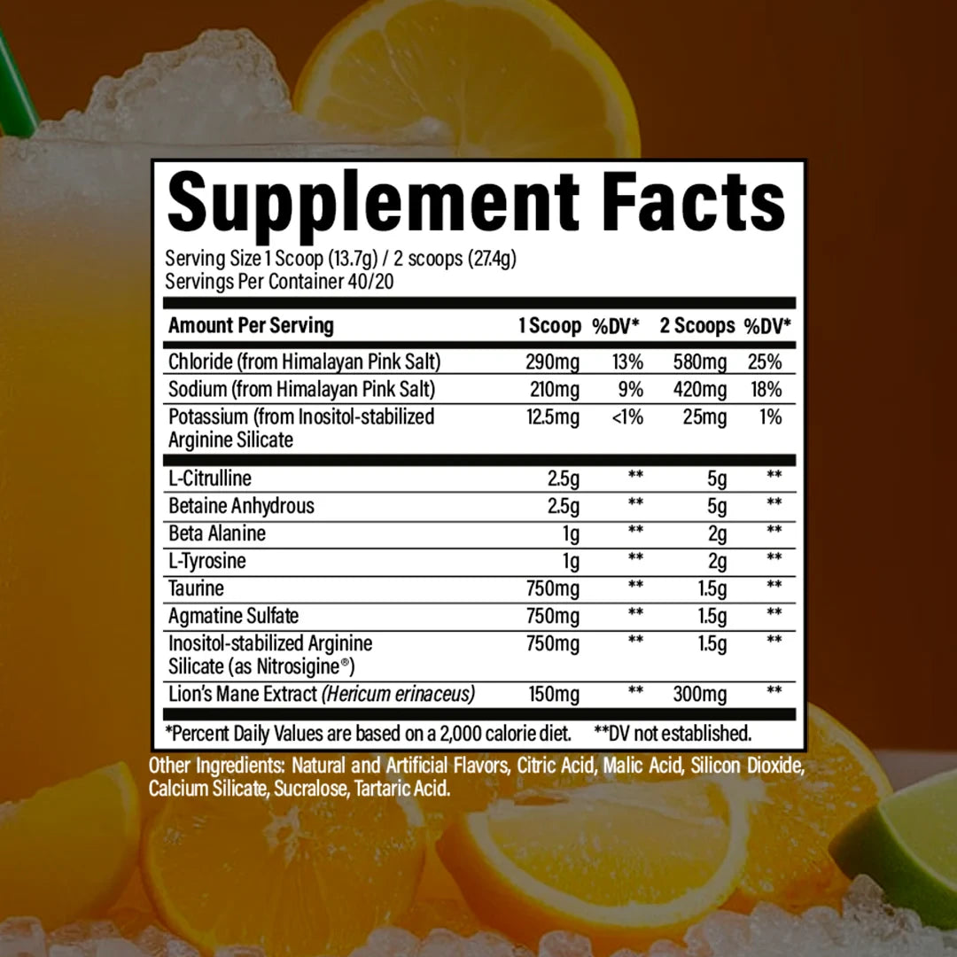 RAW Pump Non Stim 40 Servings Champion Mentality SFP | ASN