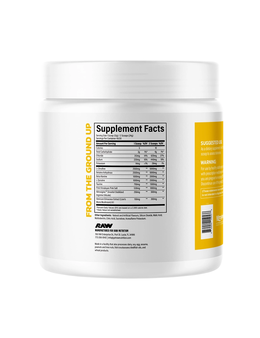 Raw Nutrition Pump Non-Stim