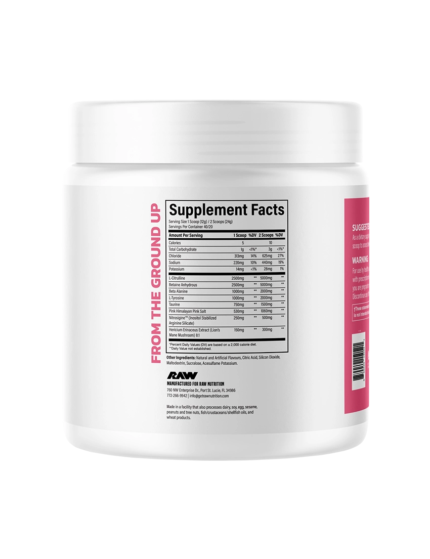 Raw Nutrition Pump Non-Stim