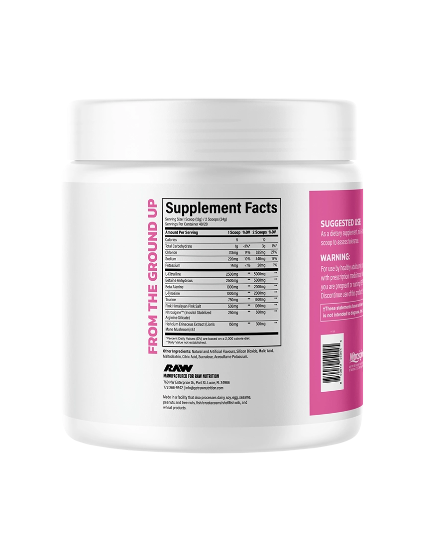 Raw Nutrition Pump Non-Stim