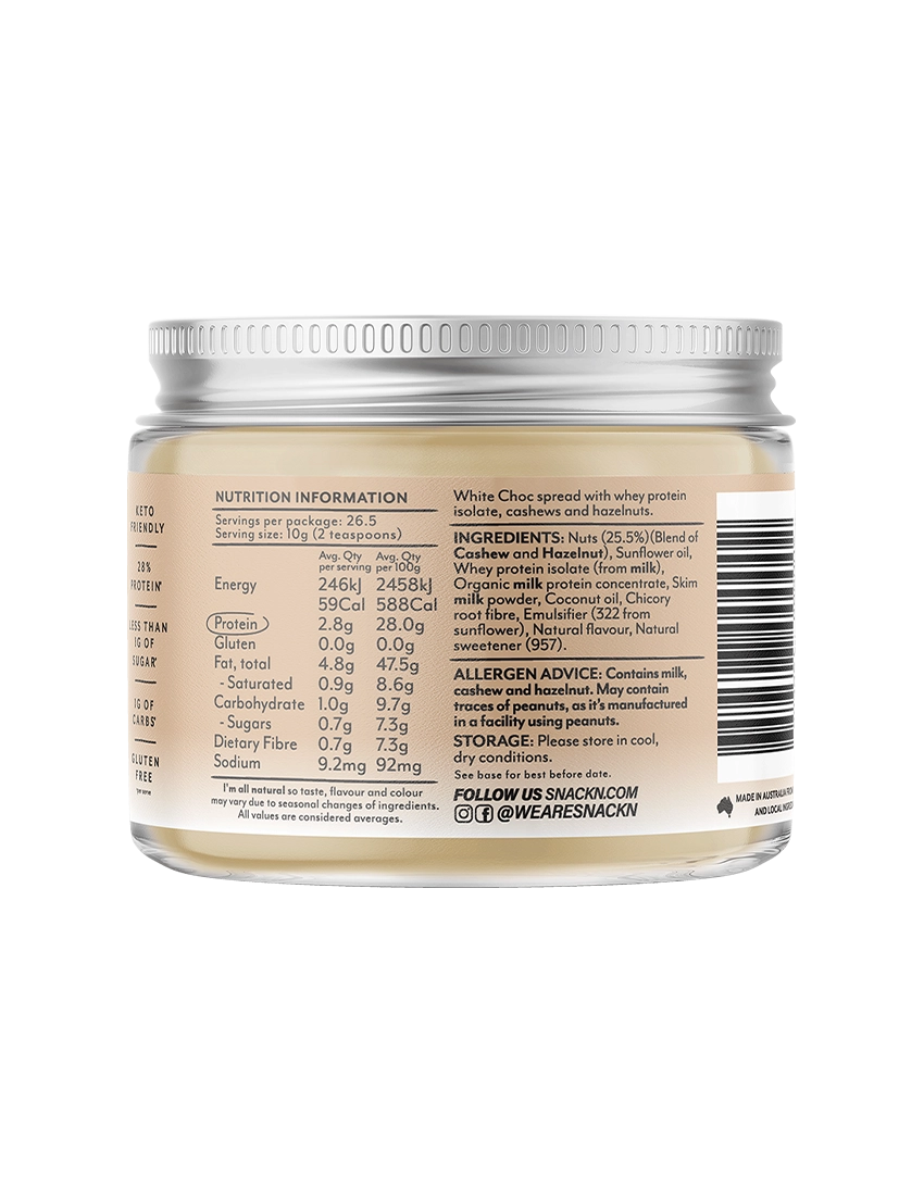 Snackn White Choc Protein Spread