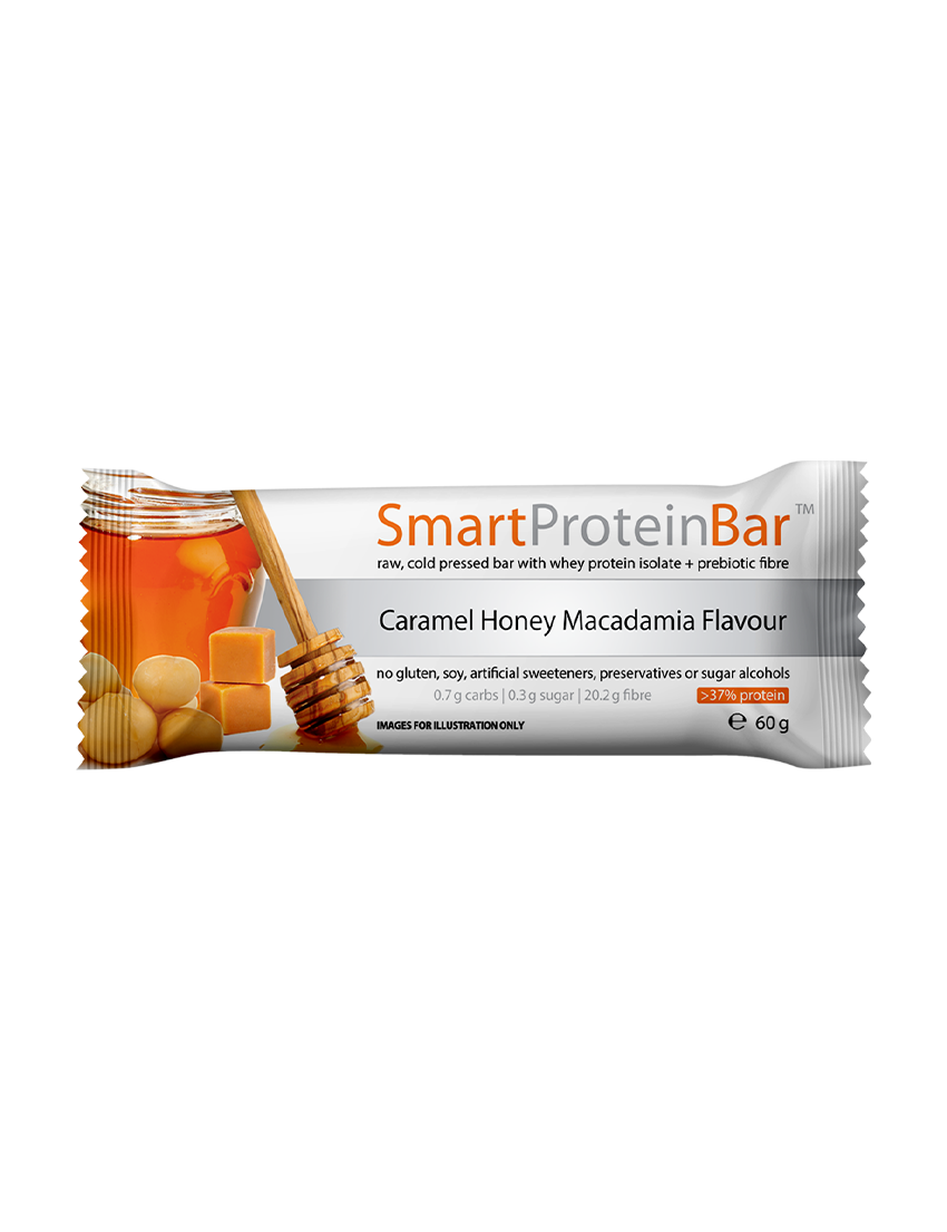 Smart Protein Bar 60g Caramel Honey Macadamia | ASN