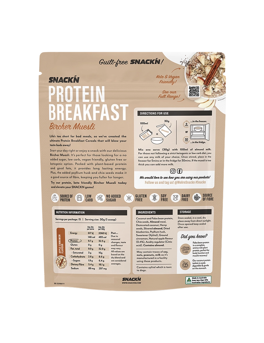 Snackn Protein Breakfast Bircher Muesli