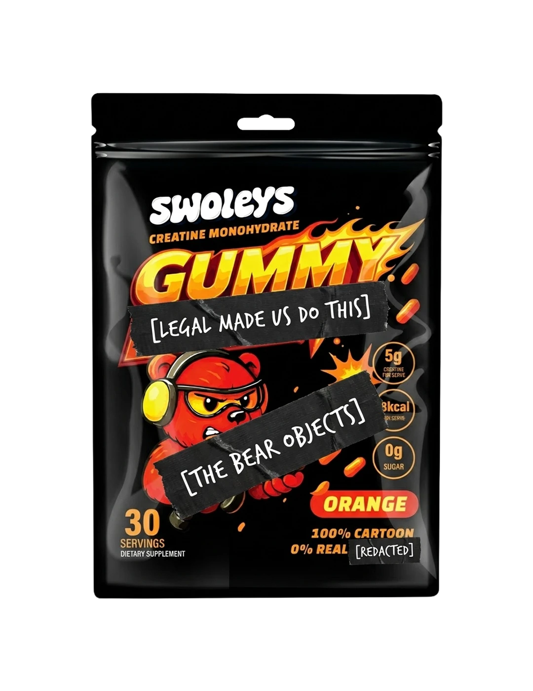 Swoleys Sour Creatine Monohydrate Gummy Bears