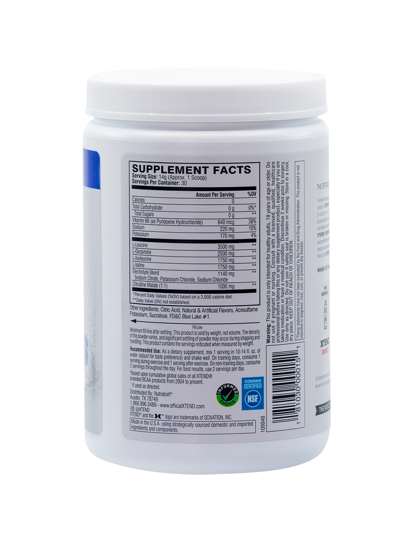 Xtend Original BCAA + 2x free C4 Energy Cans