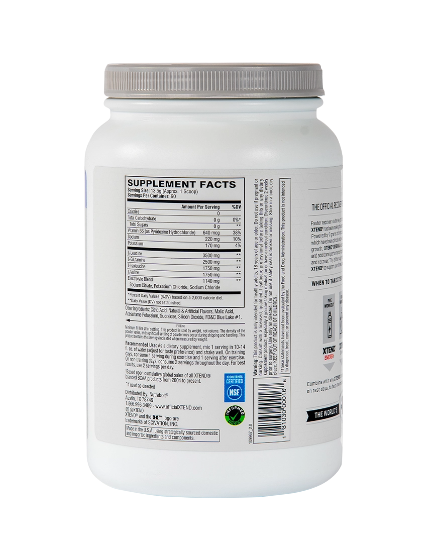 Xtend Original BCAA + 2x free C4 Energy Cans