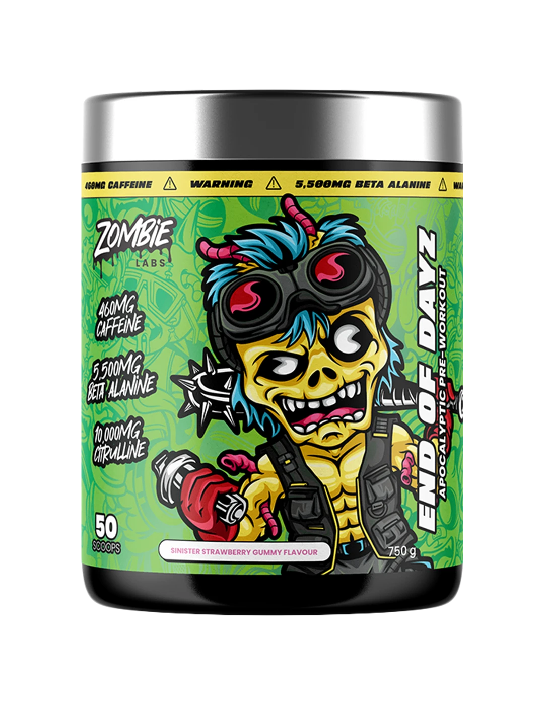 Zombie Labs END OF DAYZ Apocalyptic Pre-Workout + Free Creatine Sinister Strawberry Gummy – Zombie Labs | ASN