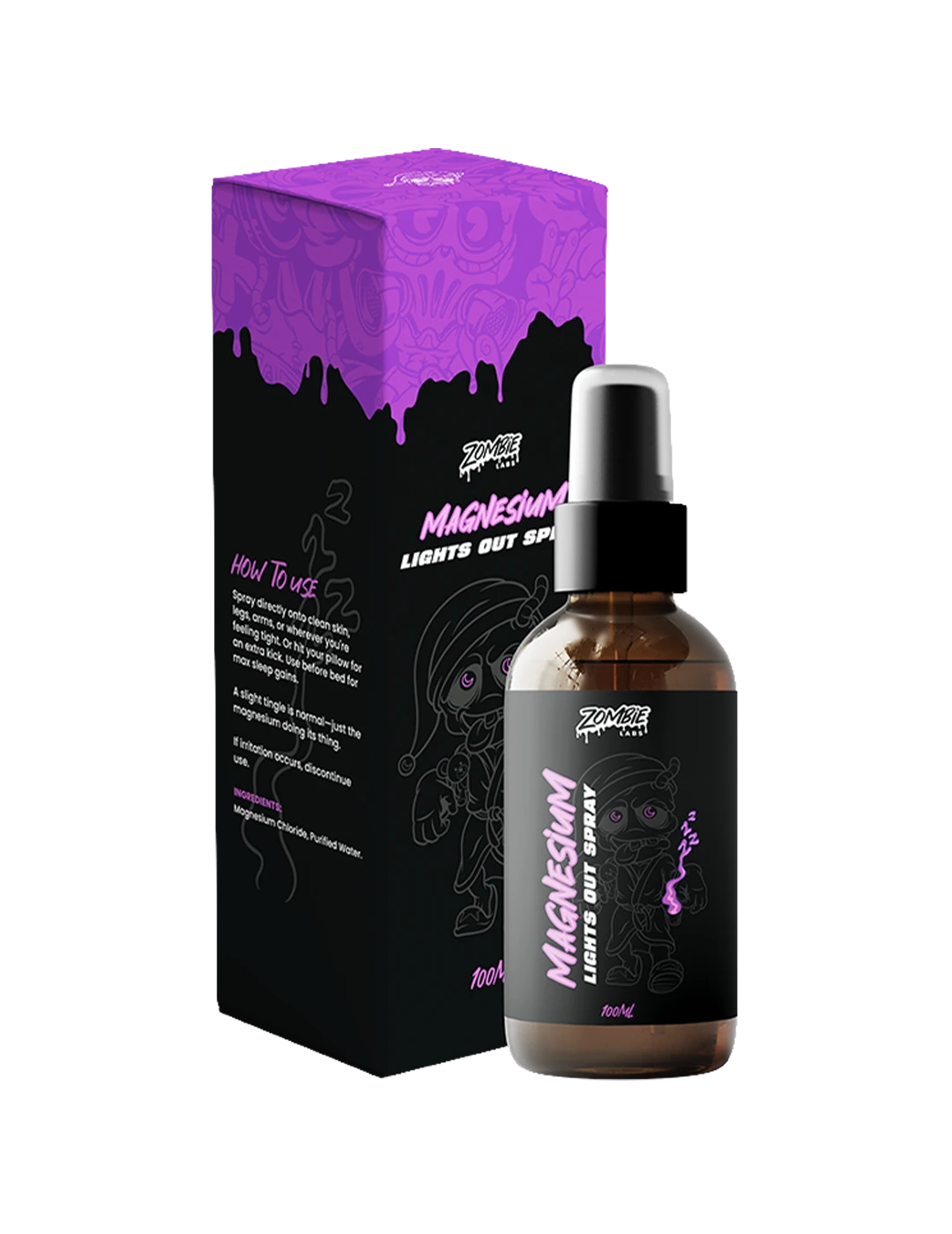 Zombie Labs BLACKOUTZ Sleep Formula + Free Magnesium Spray Mag Bottle – Zombie Labs | ASN