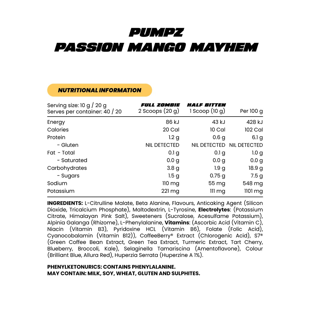 Zombie Labs CROSS-EYED + PUMPZ Ultimate Pre-Workout Stack