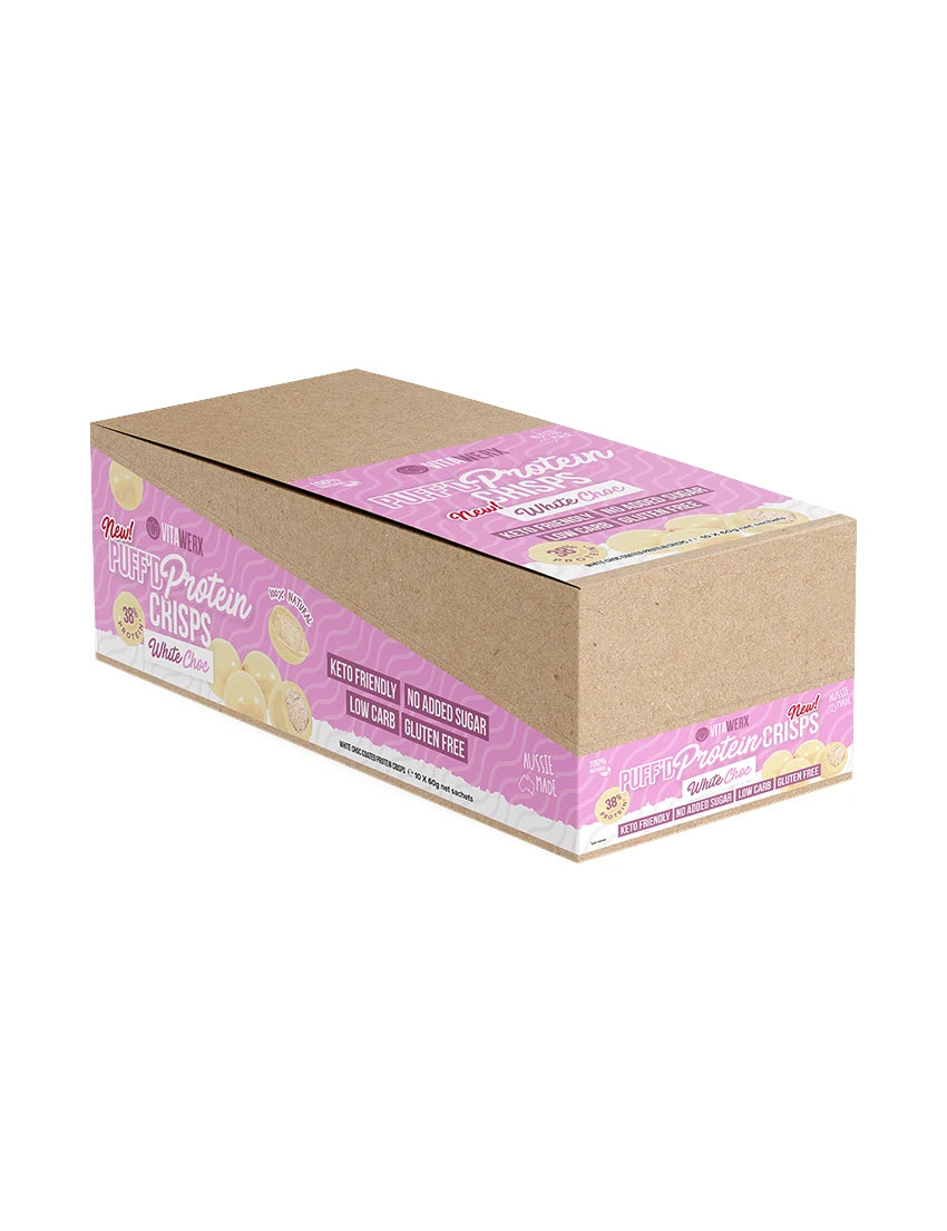 Vitawerx Puff’d Protein Crisps White Chocolate