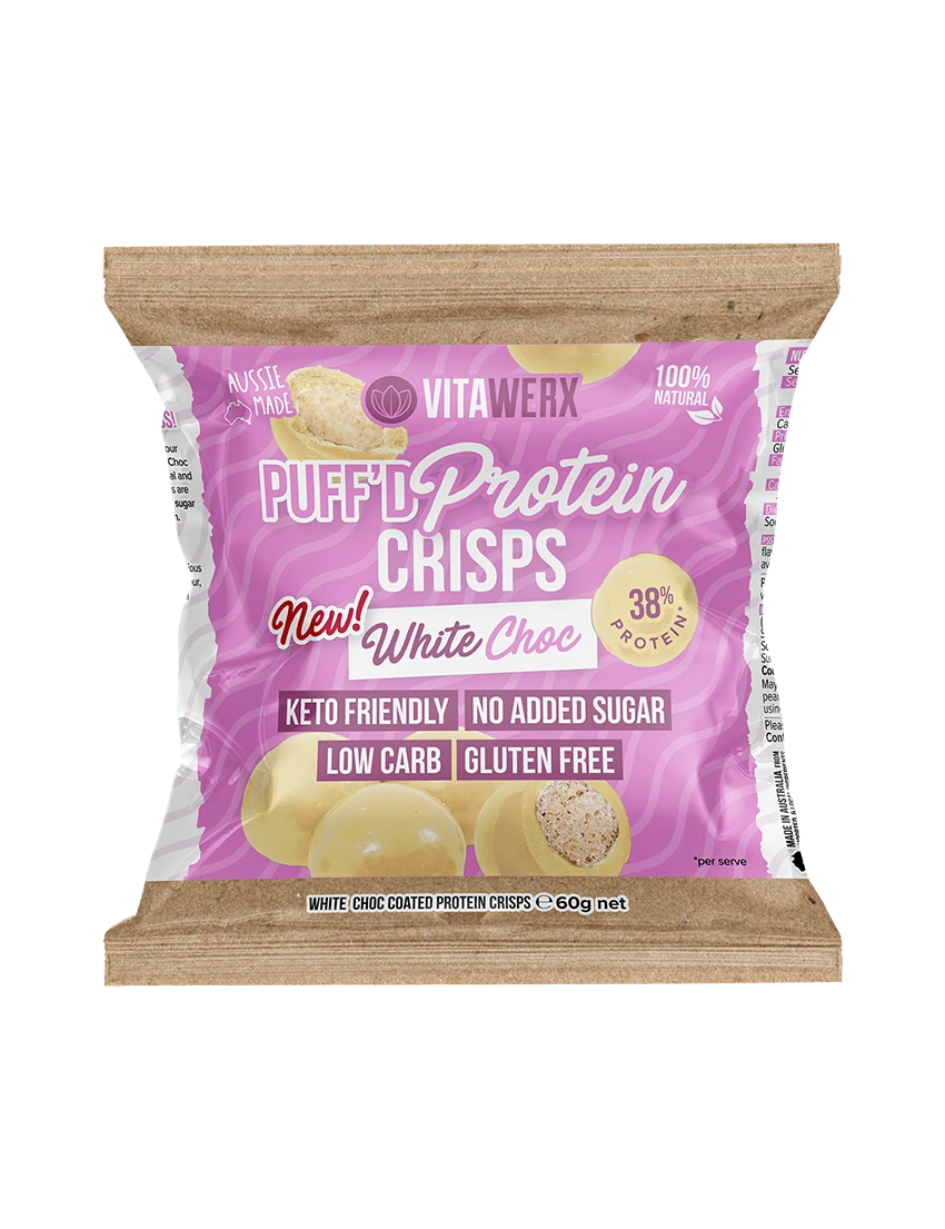 Vitawerx Puff’d Protein Crisps White Chocolate