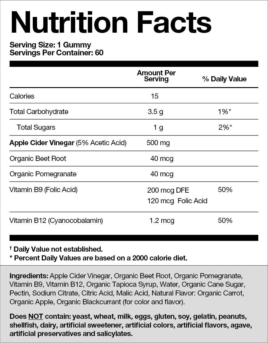 Goli Apple Cider Vinegar Gummies - Supplement Information | ASN Online