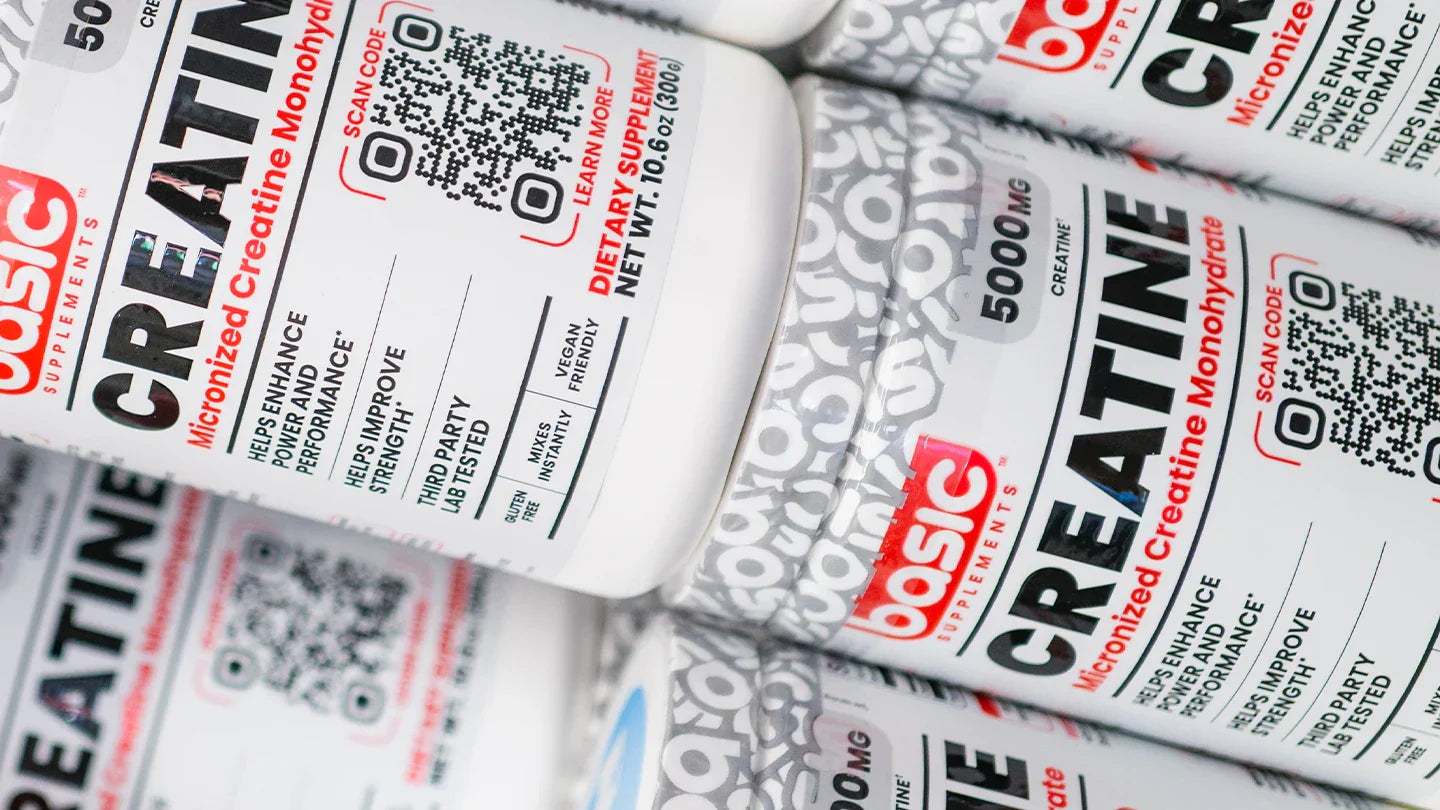 Basic Supplements Creatine Monohydrate Stack – In-Store, BD Image