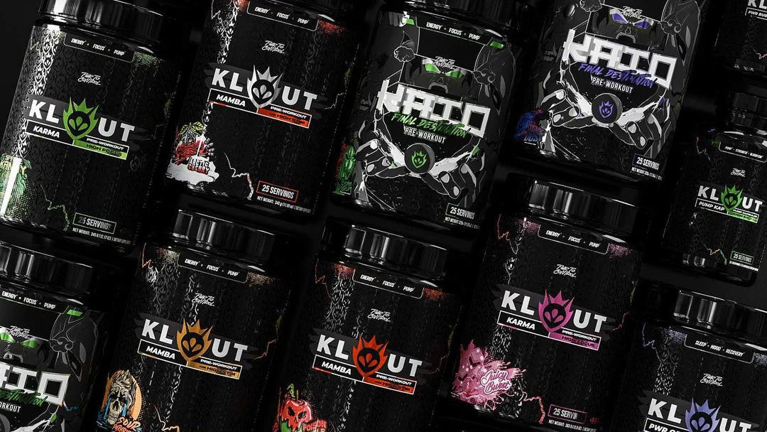 KLOUT Supplements Flat Lay