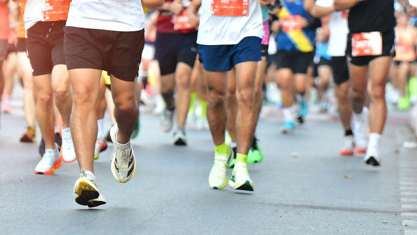 Marathon Runners - Leg shot during race