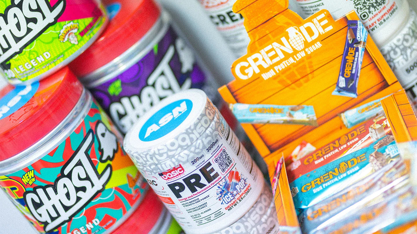 Mixed ASN Supplements – GHOST, Basic Supplements, Grenade Bars