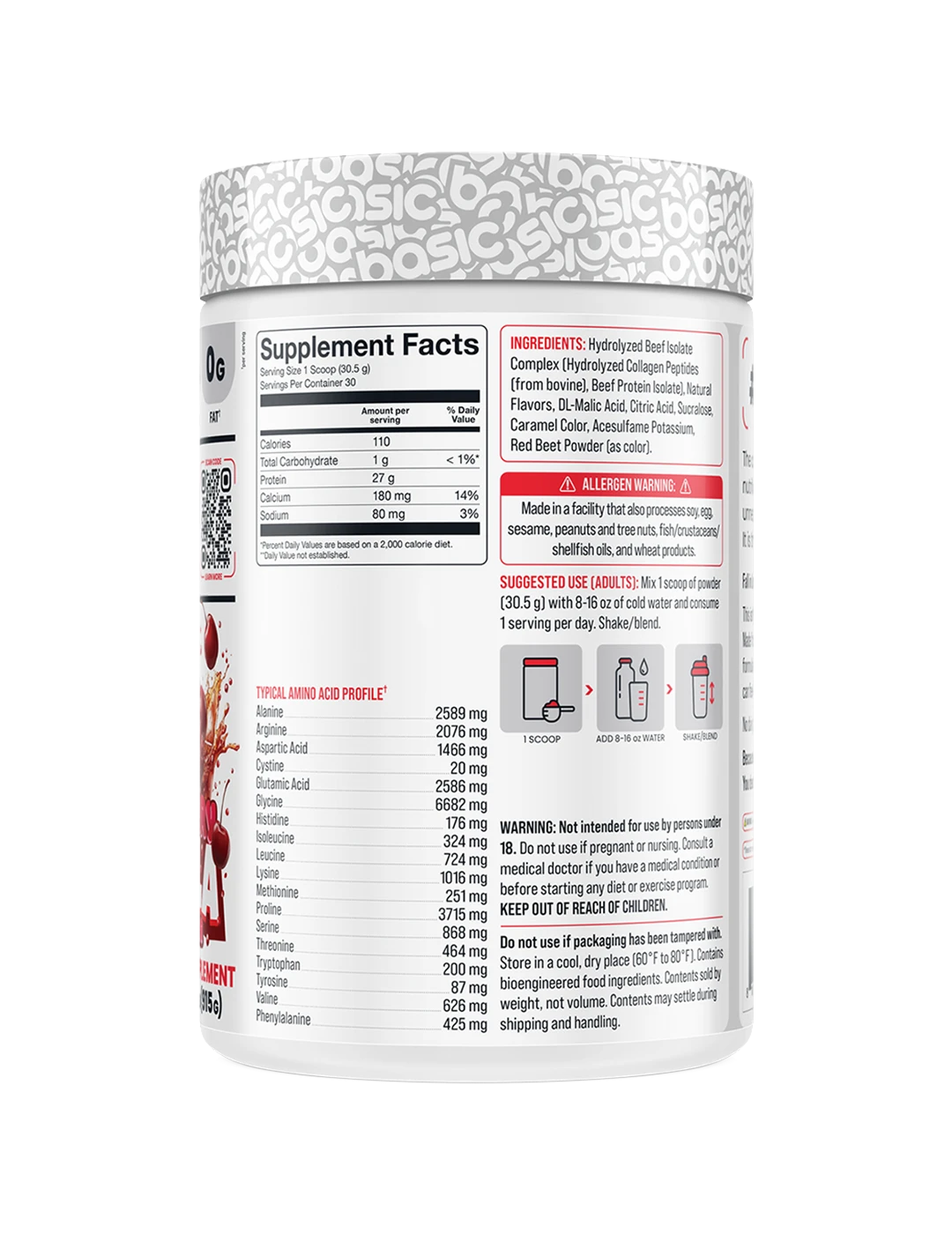 Basic Supplements Hydrolyzed Clear Beef Isolate