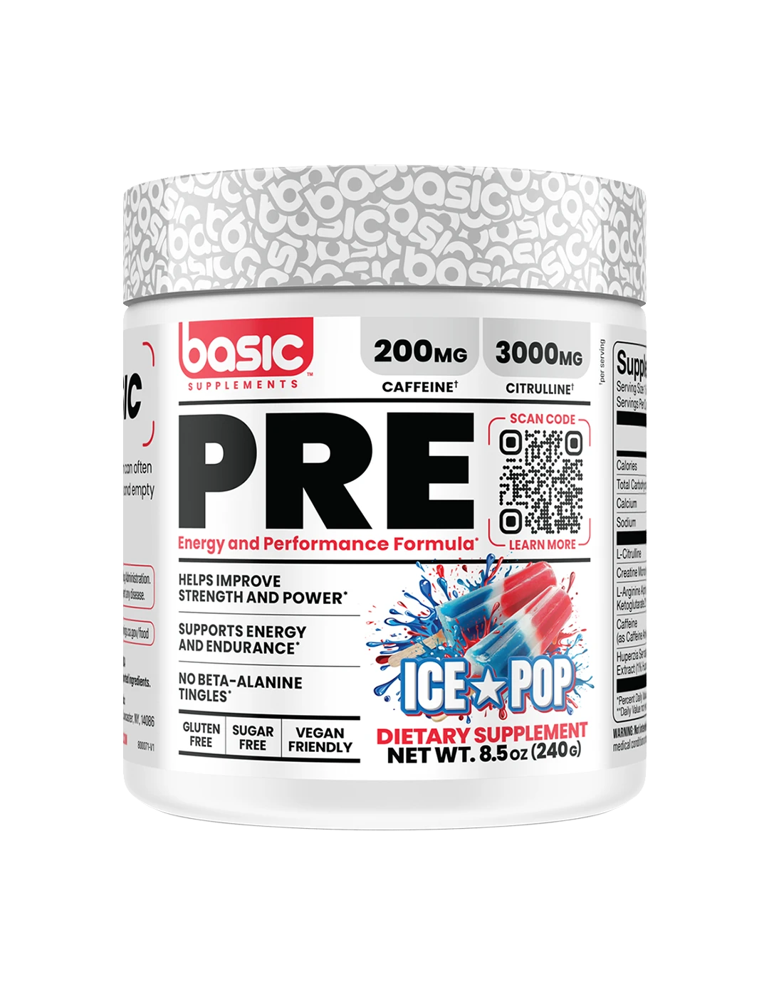 Basic Supplements Pre-Workout Energy &amp; Performance Formula