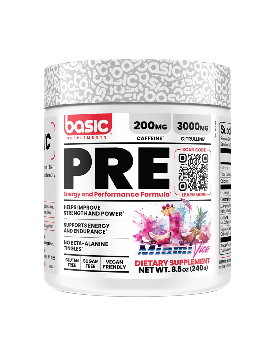 Basic Supplements Pre-Workout Energy &amp; Performance Formula