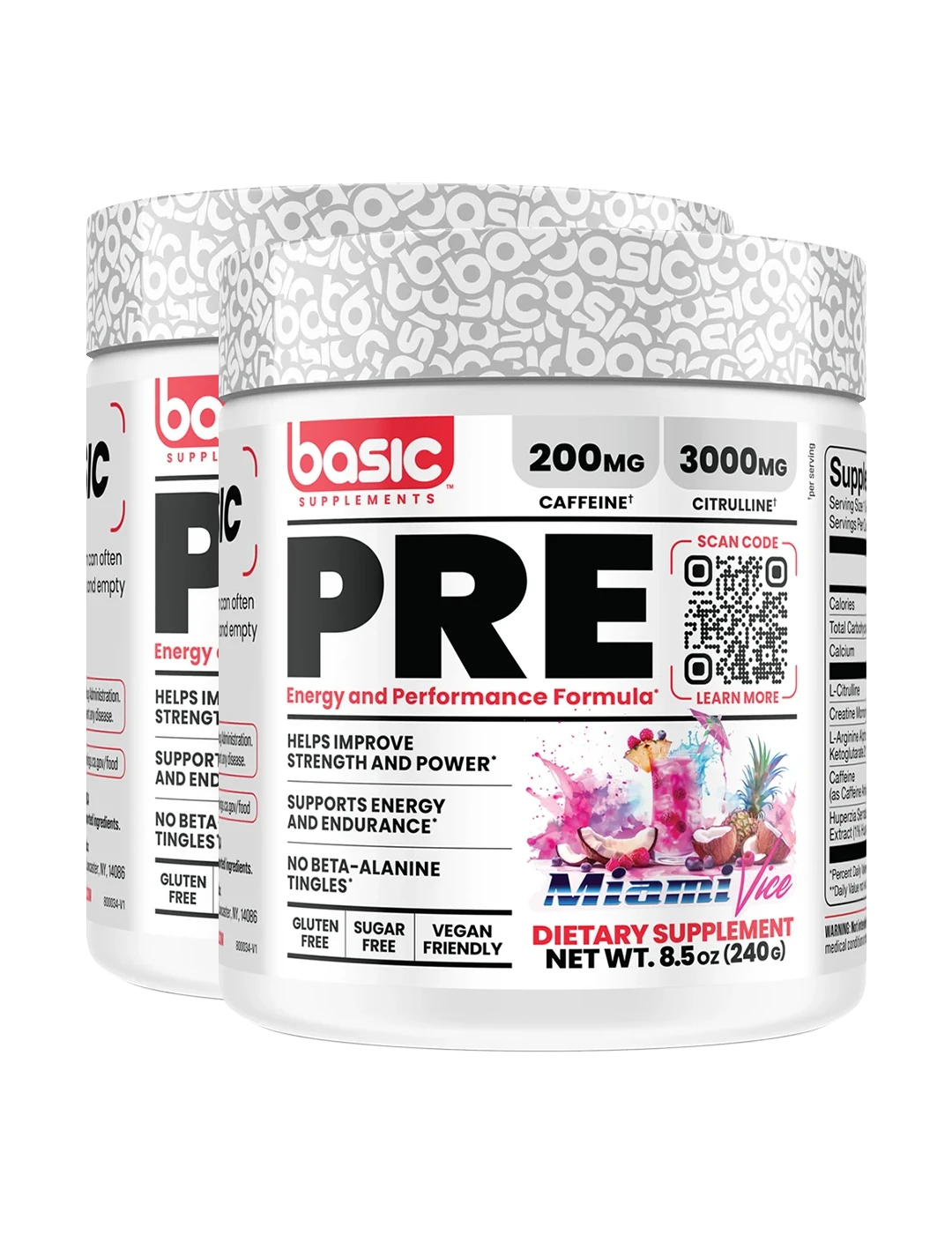 Basic Supplements Pre-Workout – Buy One, Get One Free