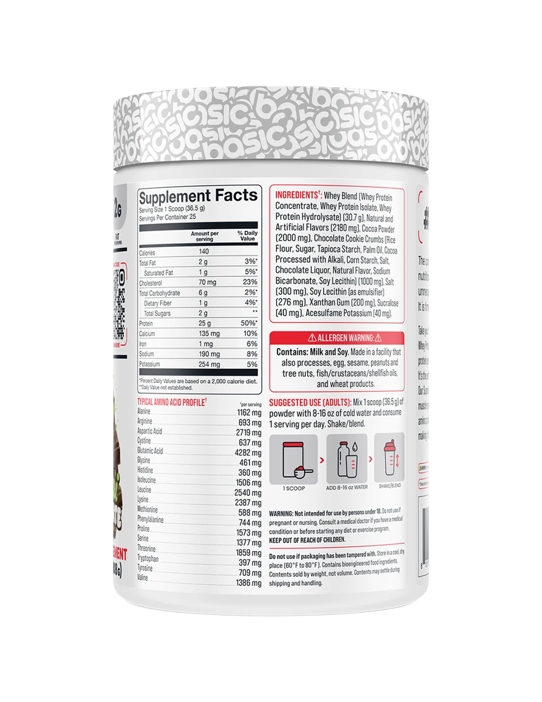Basic Supplements Whey 2lb Dubai Chocolate SFP | ASN