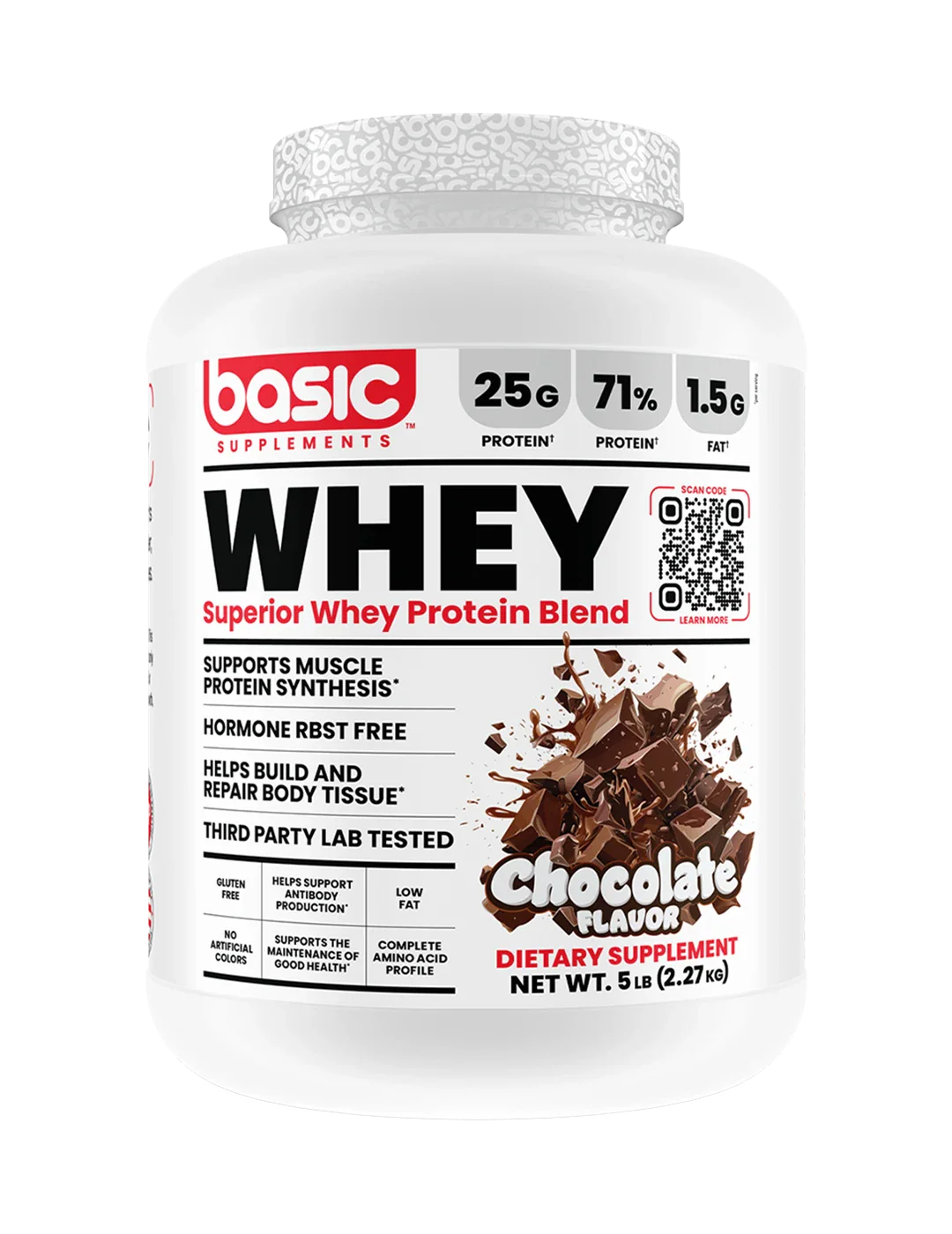 Basic Supplements Whey 5 LB Chocolate | ASN