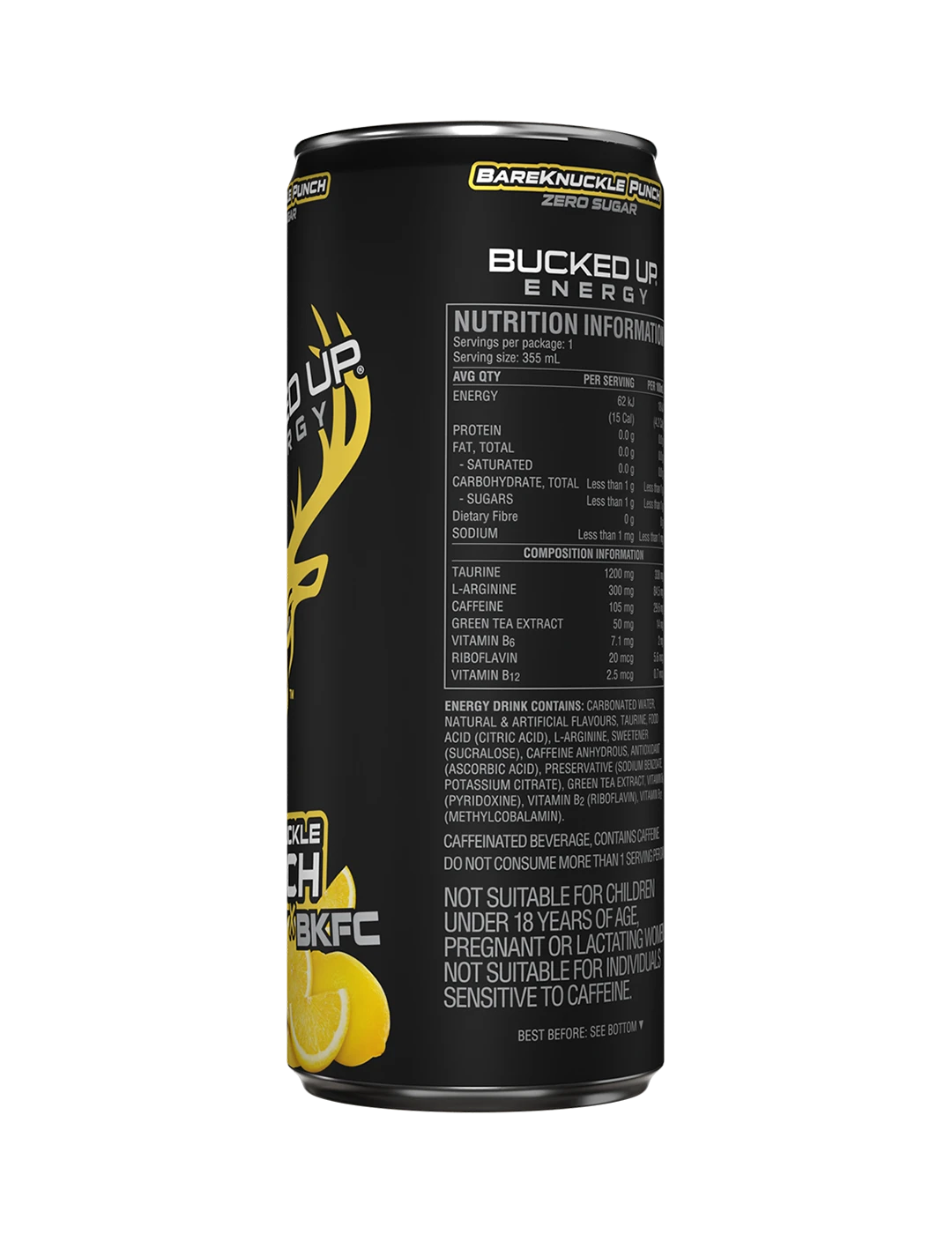 Bucked Up Energy355m L Bareknuckle Punch NIP | ASN
