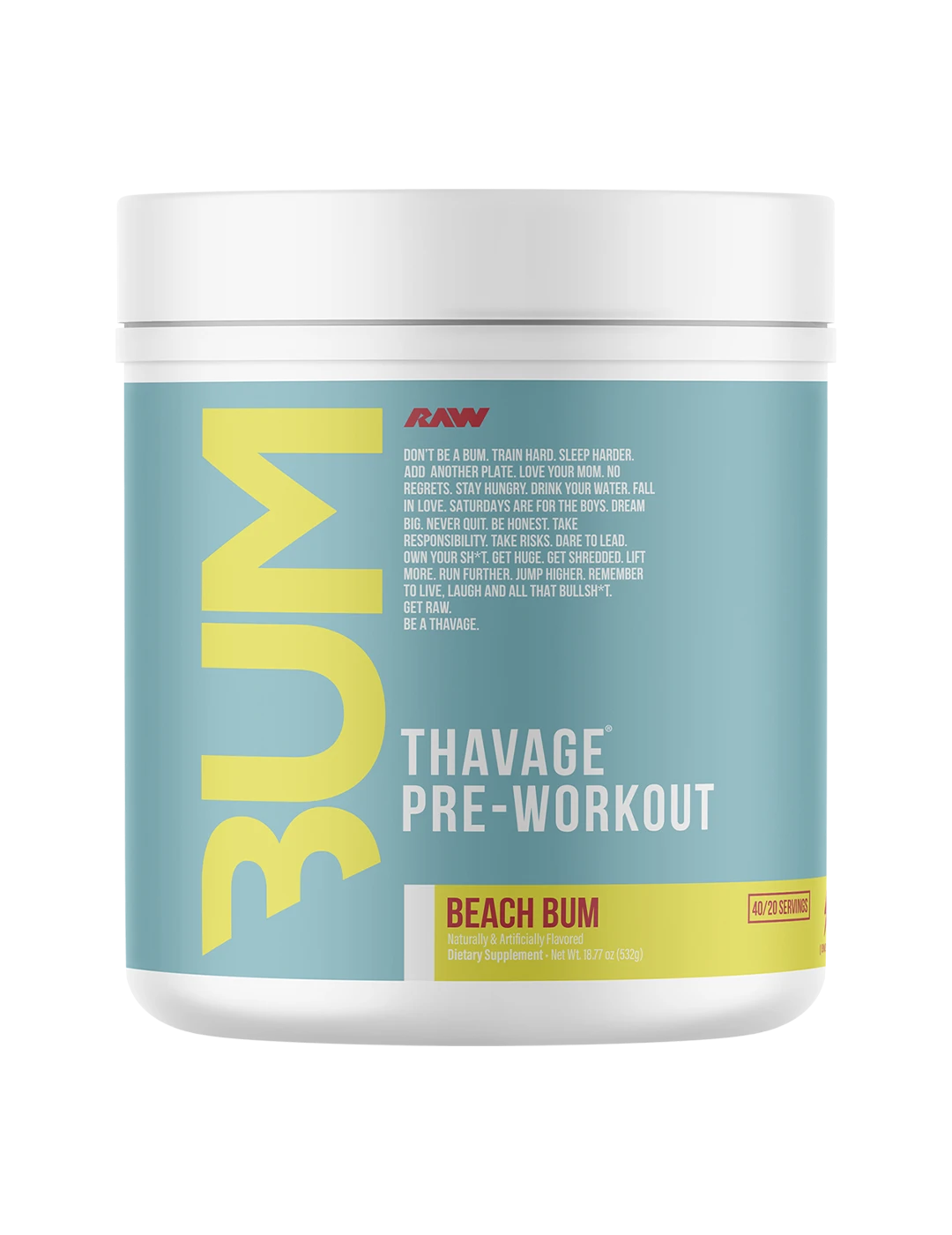 CBUM Thavage 40 Serve Beach Bum Front | ASN