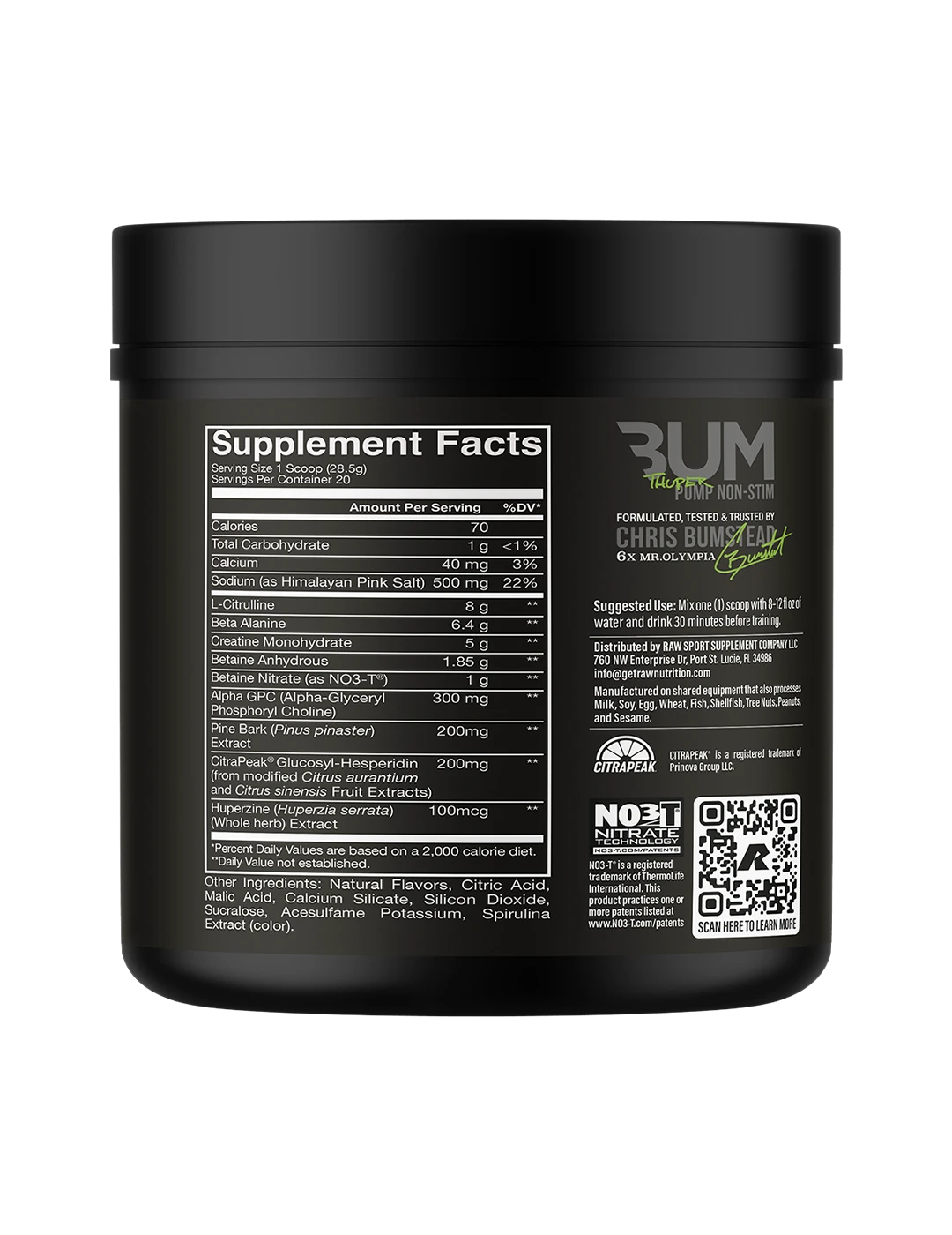 CBUM Thuper Pump Non-Stim Pre-Workout