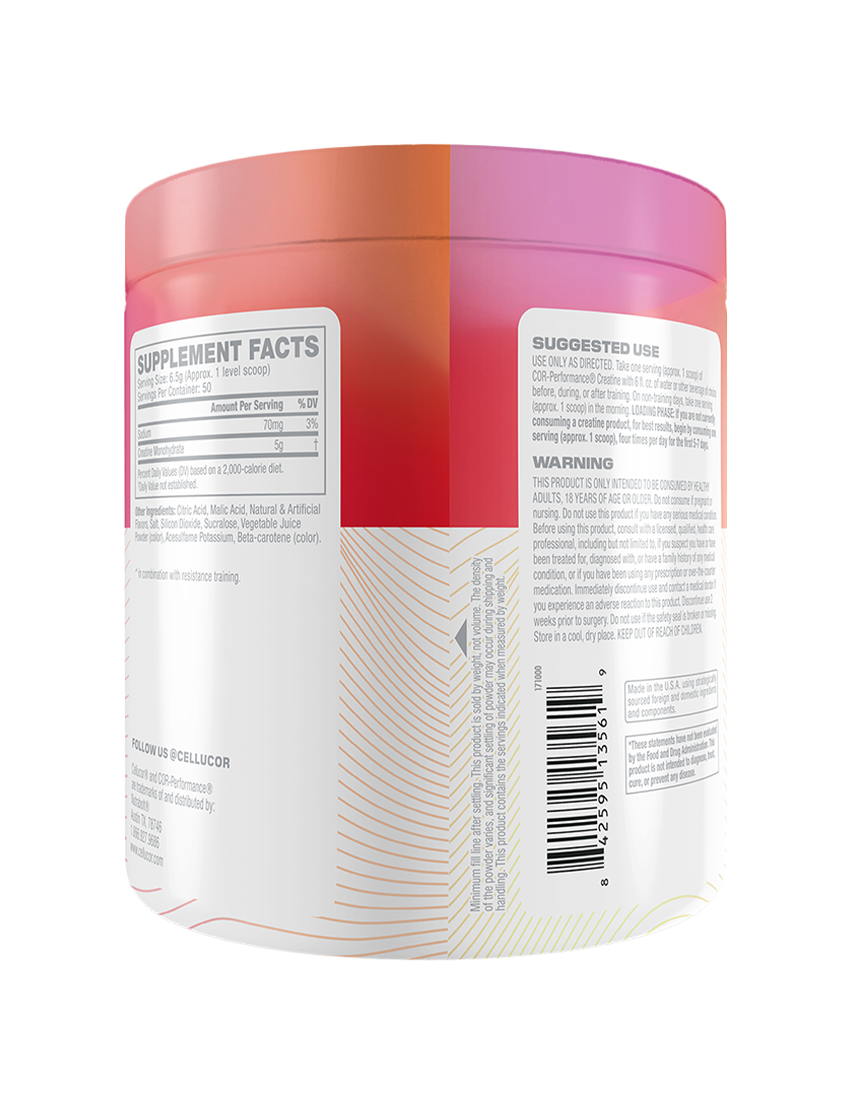 Cellucor COR CREATINE 50 Servings Fruit Punch SFP | ASN