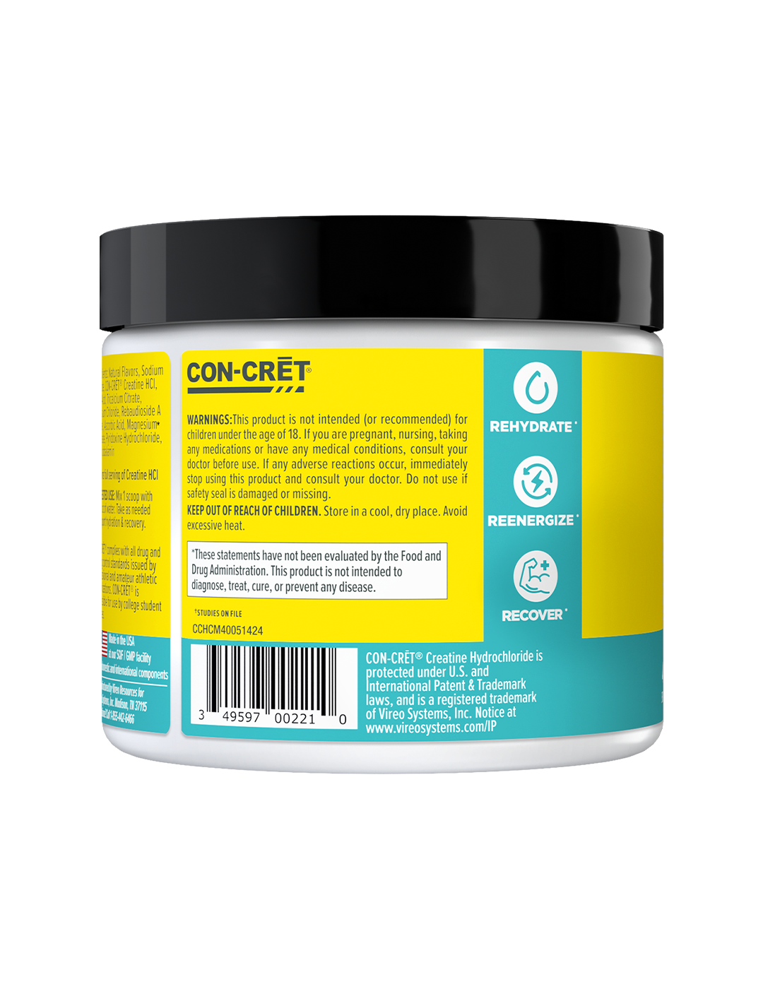 CON-CRET Creatine HCl + Hydration