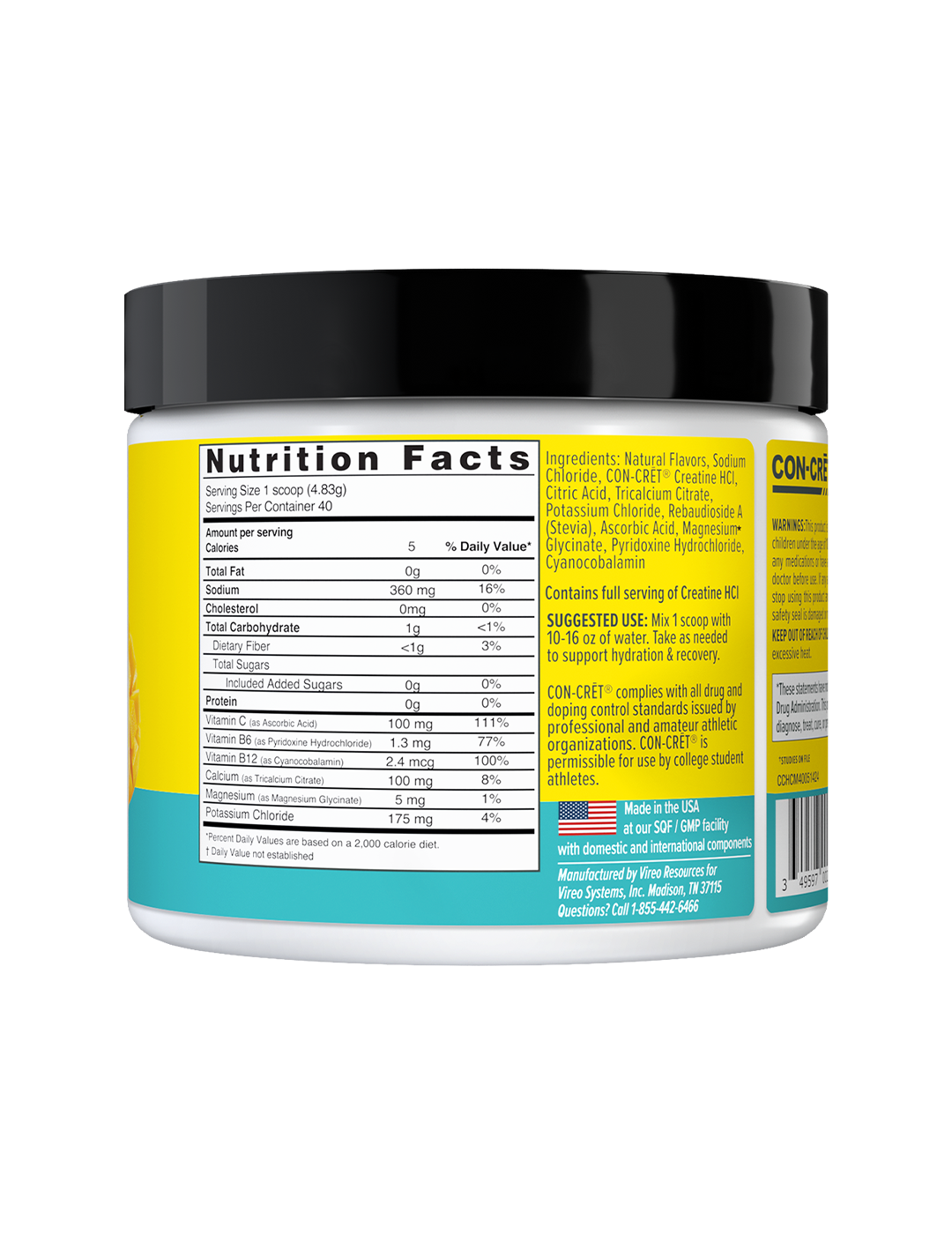 CON-CRET Creatine HCl + Hydration