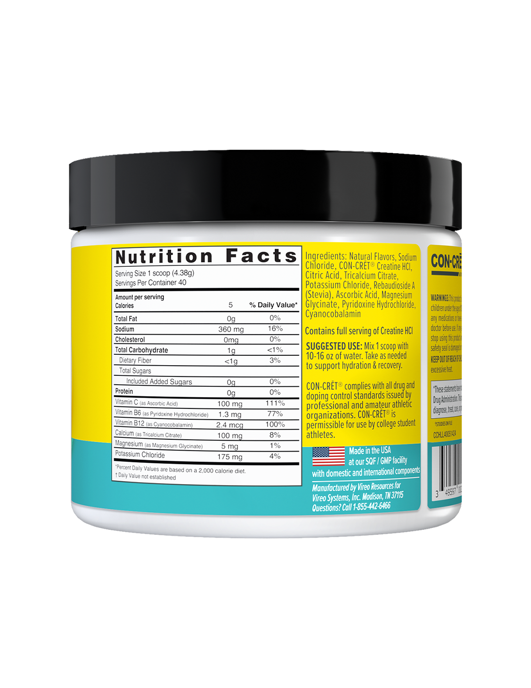 CON-CRET Creatine HCl + Hydration