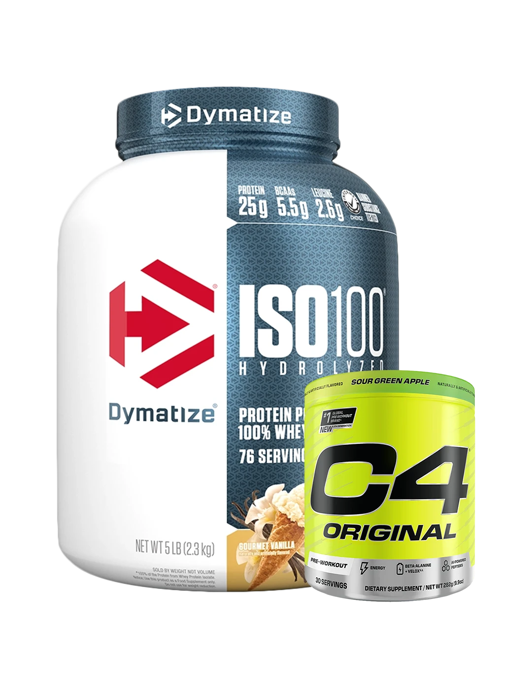 Dymatize ISO100 Whey Protein Isolate + Free C4 Pre-Workout