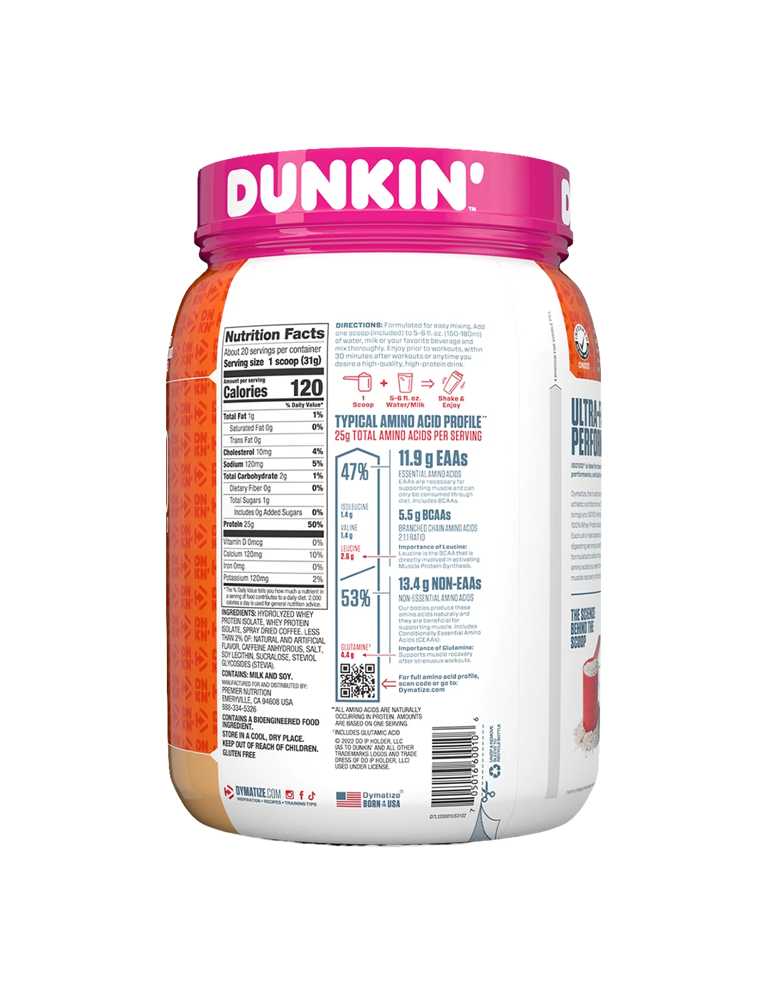 Dymatize ISO100 20 Servings Dunkin Cappuccino NIP | ASN