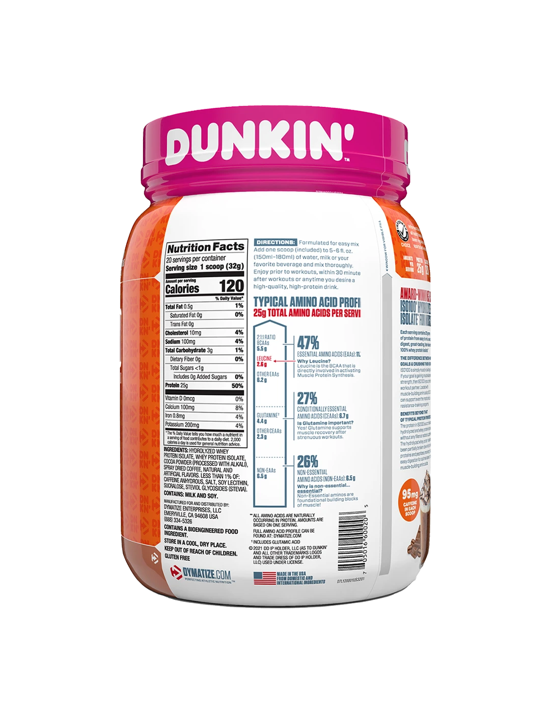 Dymatize ISO100 20 Servings Dunkin Mocha Latte NIP | ASN