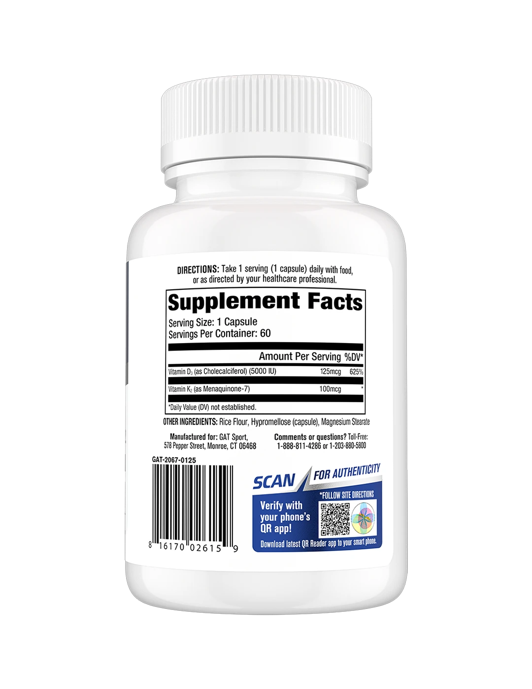 GAT Sport Vitamin D3+K2