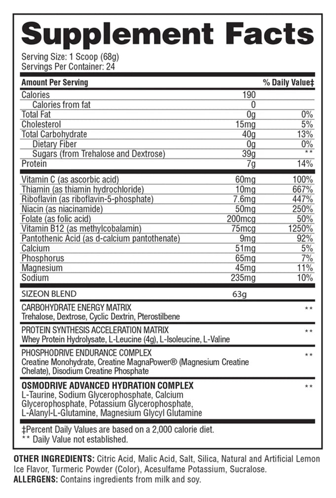 Gaspari Nutrition SizeOn Intra Workout